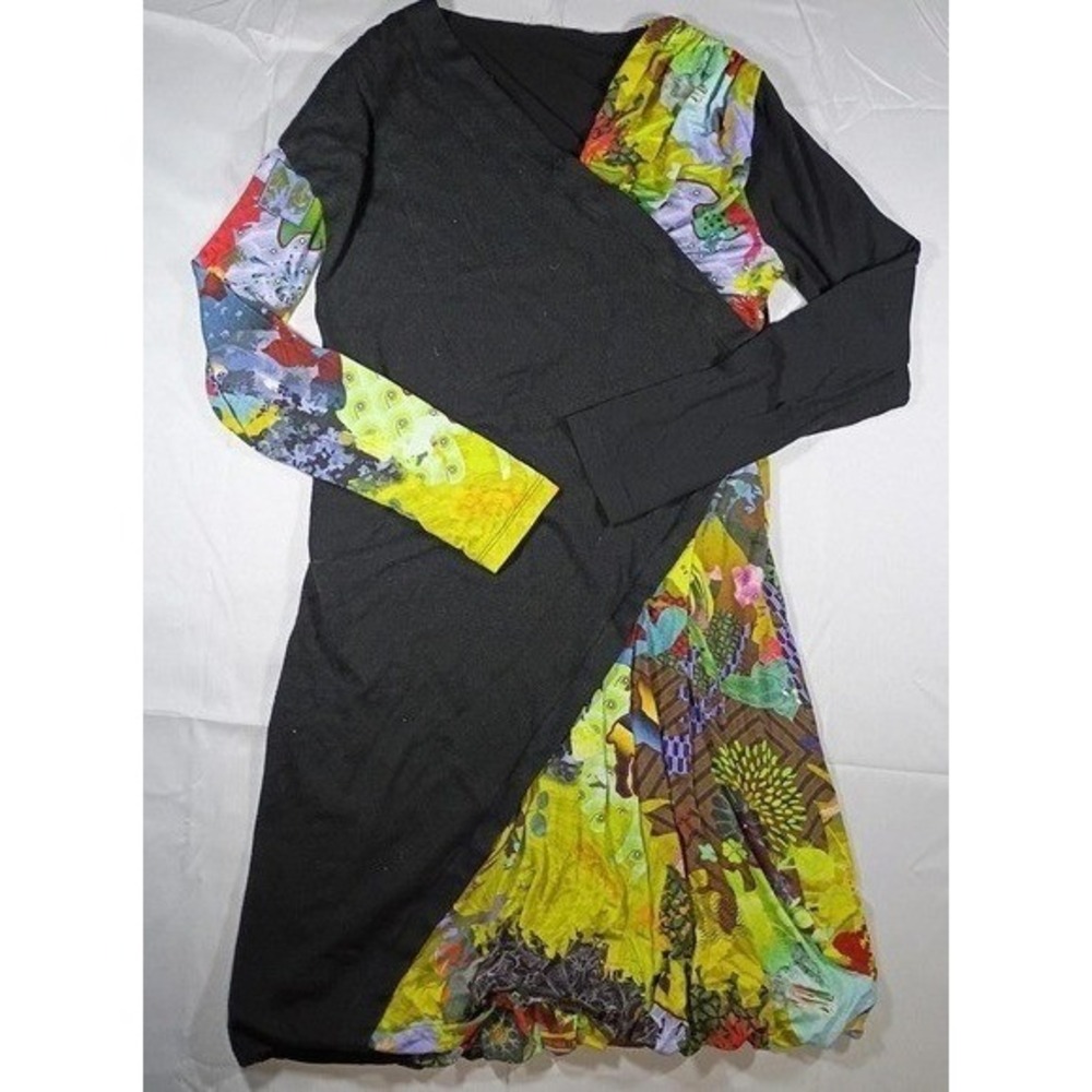 Vintage Desigual Graphic Patchwork Mini Dress